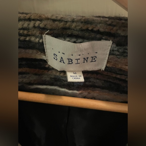 Sabine Tweed Scoop Neck Asymmetrical Zip Blazer Jacket Size M - Picture 7 of 14